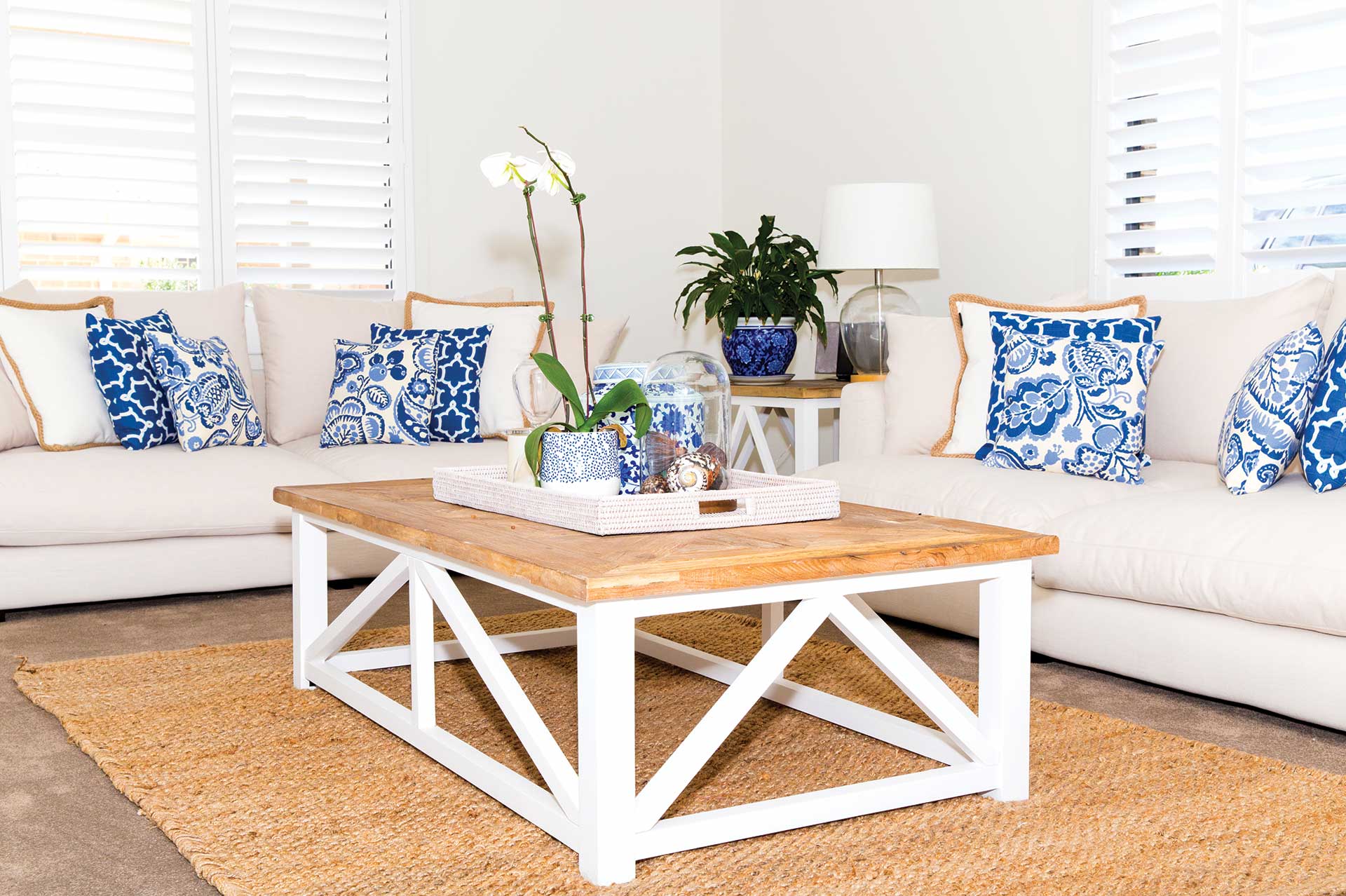 Creating a calm interior design  Hamptons  style Premium 